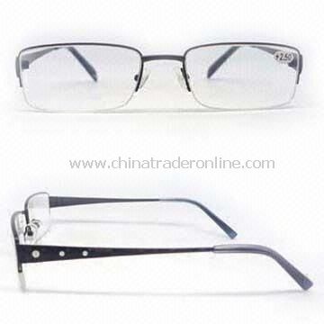 Metal Reading Glasses, Fashionable and Popular Style, AC Lens