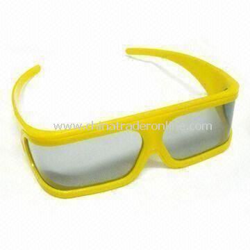 Plastic Circular Polarized 3D Glasses with 99.7% Polarized Efficiency, Made of ABS from China