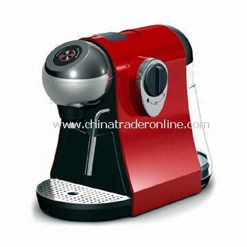 Capsule Espresso Machine with Manual Coffee Volume Control and Blinking Backlit Button