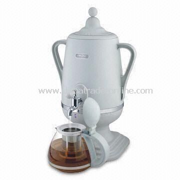 Electric Kettle with Plastic Body, Glass Tea Pot and Keep Warm Function, Sized 33 x 29 x 51cm