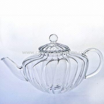 Mouth-blown Glass Teapot with Heat-resistant Feature from China