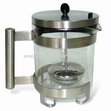 Tea Infuser, Made of Stainless Steel and Glass, LFGB and SGS Certified from China