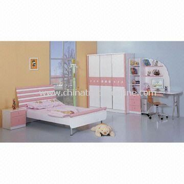 Bed Set, Composed of Bed Stand, Wardrobe and Computer Desk/Chair, Various Sizes are Available from China