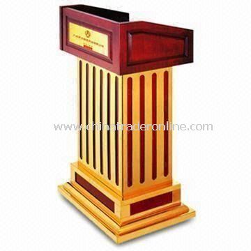 Rostrum with Oil-painted Finish, Measures 680 x 500 x 1,200mm from China