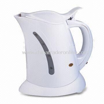 Electric Kettle, Made of Plastic, Available in White from China