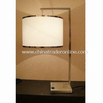 Table Lamp, Suitable for Hotel, Guest Room Purpose, Double Socket is Available