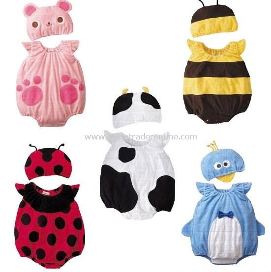 China Wholesale cheapest 100% Cotton Cute Cartoon Features layette baby suits infant from China