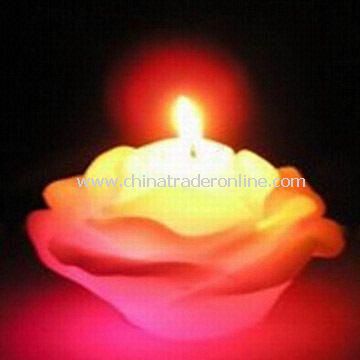 Rose-shaped Design Wax Candle, Suitable for Decoration and Collection from China