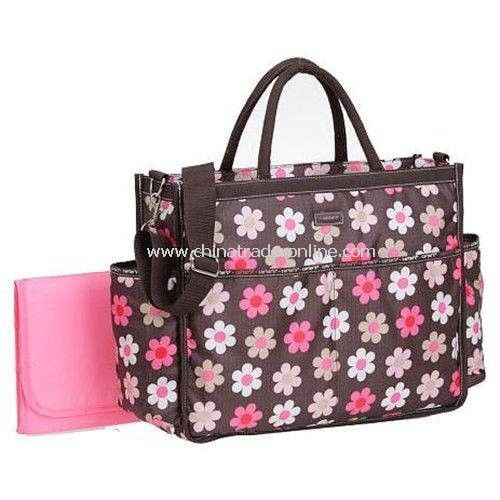 Diaper Bag Flowery Bag/Mammy Bag/Nappy Bag Include Changing Mat, Wet Bag