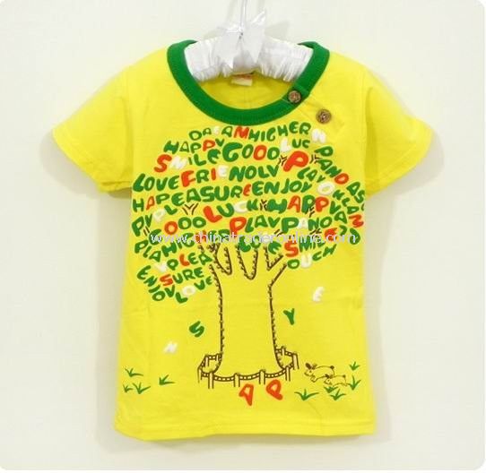 2011 New Arrival!Wholesale Cute kids shirt,children T-shirt, short sleeve shirt,baby clothes