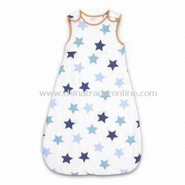 Babies Sleeping Bag, Made of 100% Cotton Shell and Lining, 140gsm Weight, with Embroidery Pattern from China