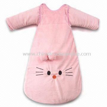 Baby Sleeping Bag, Made of Velvet, Suitable for 6 to 24-month, Available in Various Sizes