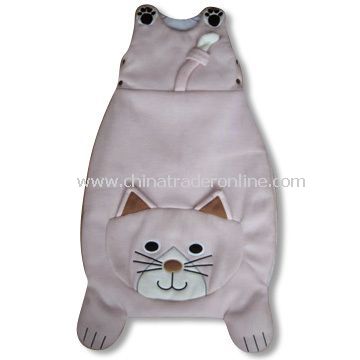 Baby Sleeping Bag in Various Designs and Styles, Shell Made of 80% Cotton, 20% Polyester and Velour