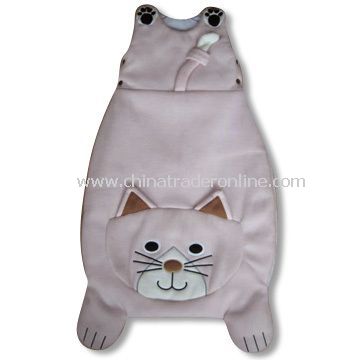 Baby Sleeping Bag in Various Designs and Styles, Shell Made of 80% Cotton, 20% Polyester and Velour from China