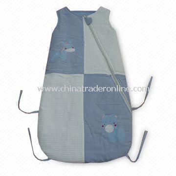 Baby Sleeping Bag with Embroidery Design, 100% Cotton Material