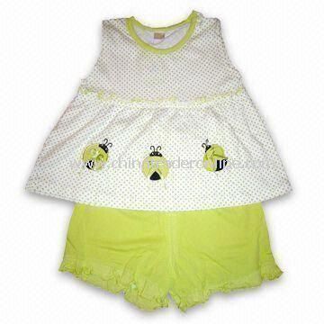 Baby Sleepwear, Made of 100% Cotton Jersey, Different Colors are Available from China