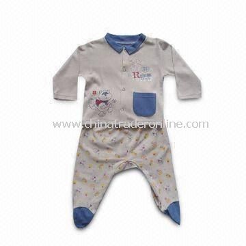 Baby Sleepwear, Made of 60g Sing Jersey Cotton, Available in Various Designs