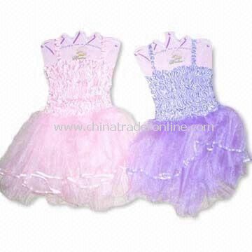 Girls Tutu Skirts with Top, Made of 100% Polyester, Available in Sizes of S and M