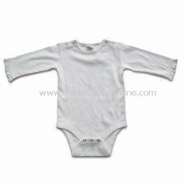 Interlock Baby Sleepwear with All Over Printed, Made of Cotton