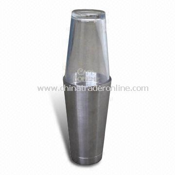 Boston Shaker with Glass or Plastic Top Cover and 700mL Capacity from China