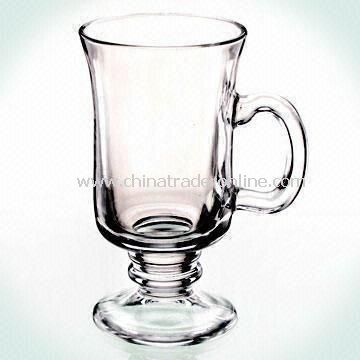 Glass Coffee Mug with 8oz Capacity, Customized Logos or Designs are Welcome