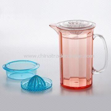 MS Jug with Lemon Squeezer and Salad Bowl from China