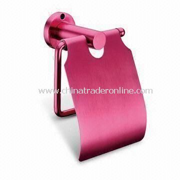 Aluminum Alloy Paper Holder, Used as Bathroom Accessory, Available in Various Finishes