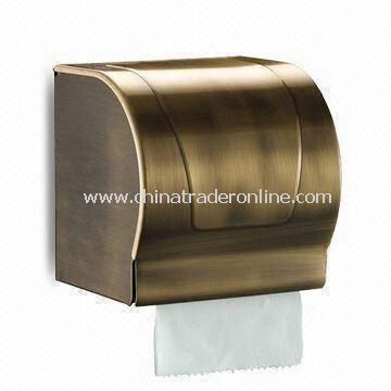 Paper Towel Holder, Made of Aluminum with Bronze Plating, Measures 125 x 125 x 130mm from China