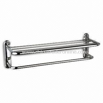Towel Rack, Made of Stainless Steel Material with Wall Mounted Feature and Available in Silver Color from China