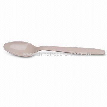 4.95g Heavy Plastic Dessert Spoon, OEM Orders are Welcome