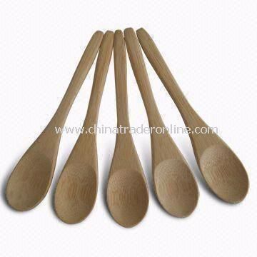 Bamboo Coffee/Tea Spoons with 12.7cm Long, OEM Orders are Welcome, High Durability