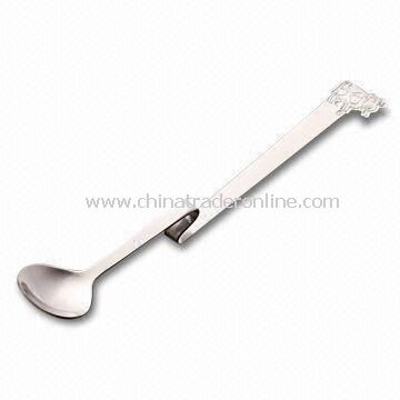 Food/Coffee Spoon with Photo Printing Sticker, Customized Sizes and Designs are Accepted