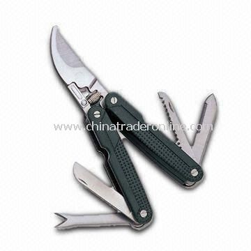 Garden Tools with Serrated Knife, Fish Fork, Saw, Knife and Garden Shears from China