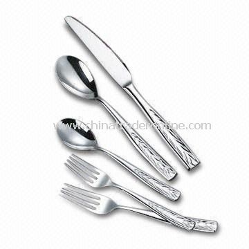 Hot Forged Flatware, Includes Dinner Knife/Spoon/Fork, Teaspoon, and Cake Fork