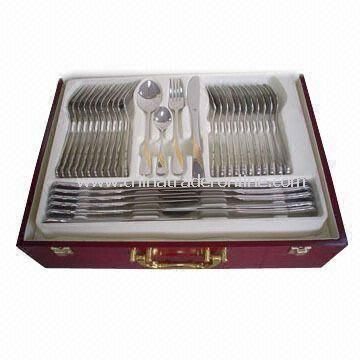 Stainless Steel Flatware Set with Specialty Protective Packing, Available in Gold Plating from China