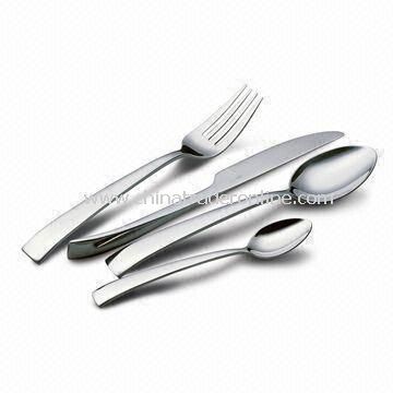 Stainless Steel Cutlery Set, Includes Spoon, Knife, Teaspoon, and Fork