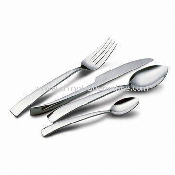 Stainless Steel Cutlery Set, Includes Spoon, Knife, Teaspoon, and Fork from China