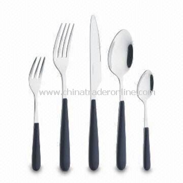 Tableware Set, Customized Logos are Welcome, Made of Stainless Steel and Plastic from China