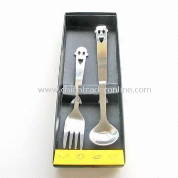 Tableware Set, Made of Stainless Steel, Customized Logos and Designs Welcomed from China