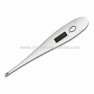 Waterproof Digital Thermometer with Liquid Crystal Display and Alarm