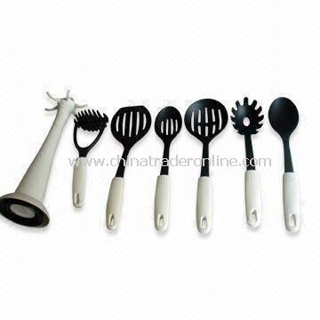 7-piece Nylon Kitchen Utensil Set/Kitchen Tools/Cook Tools, for Promotional Gifts, FDA, LFGB Marked