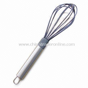 Silicone Egg Beater, Total Length of 27cm, Various Colors are Available from China