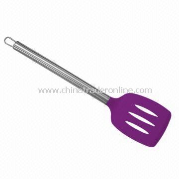 Silicone Slotted Turner with Stainless Steel Handle