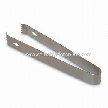 Bar Ice Tongs, Customized Logos are Accepted, Made of Stainless Steel