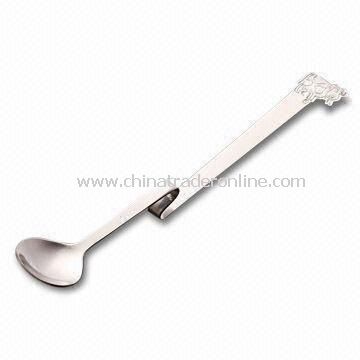 Food/Coffee Spoon with Photo Printing Sticker, Customized Sizes and Designs are Accepted from China