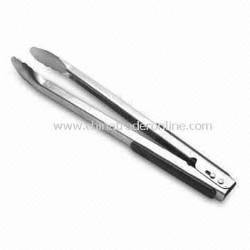 Kitchen Tongs with Mirror Polish Finish, Customized Logos are Accepted