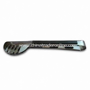 Stainless Steel Kitchen Tongs with Mirror Polish Finish, Customized Logos are Accepted