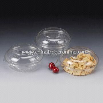 20/24/32oz Disposable Salad Bowl with Dome Lid, Made of PET, Customized Designs are Accepted