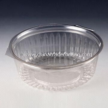 32oz Disposable Salad Bowl with Flat Lid, Made of PET Material, Customized Designs are Welcome from China