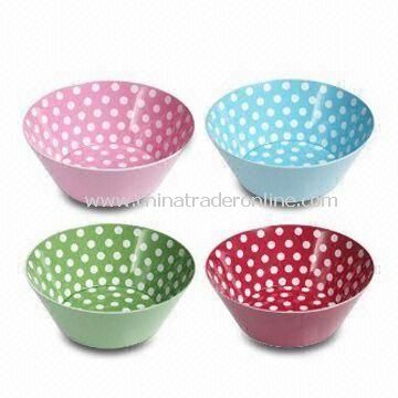 Cereal Bowl, Made of 100% Melamine, Customized Designs are Accepted